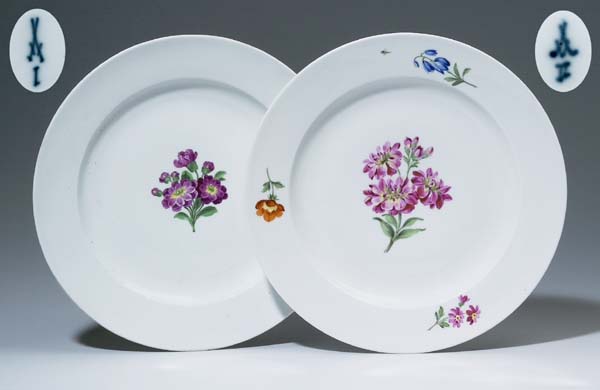 Paar Biedermeier-Essteller.