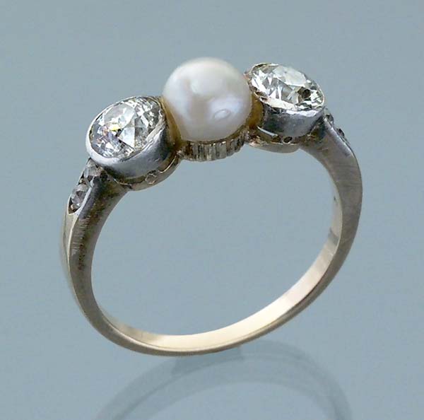 Perlen-Brillant-Ring.