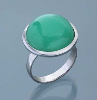 Chrysopras-Ring.