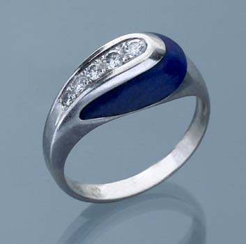 Brillant-Lapislazuli-Ring.