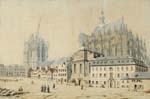 Ansicht des Dom-Platzes zu Köln.