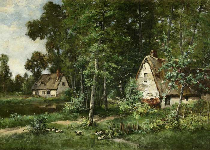Landschaftsmaler um 1900.