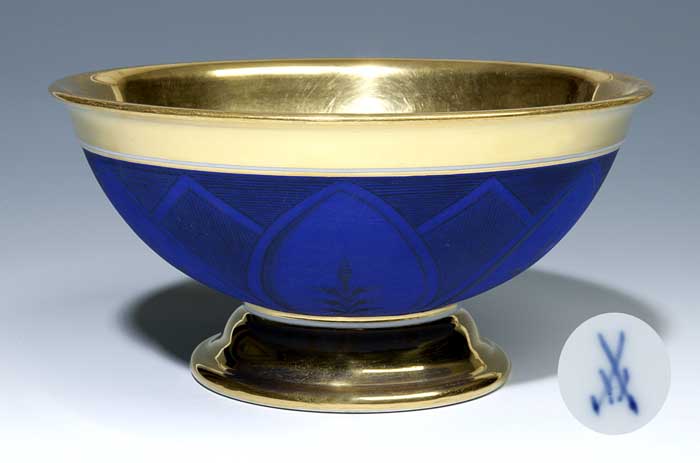 Biedermeier-Fußschale.
