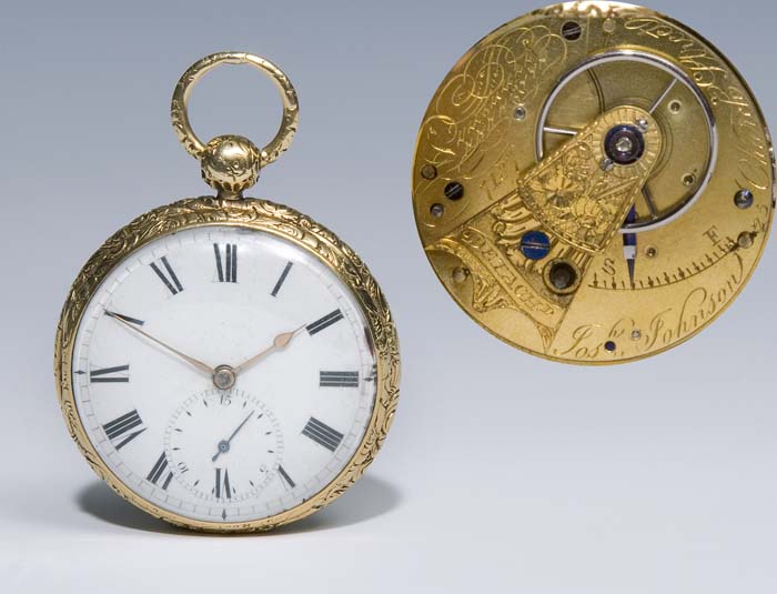 Große Gold-Taschenuhr.