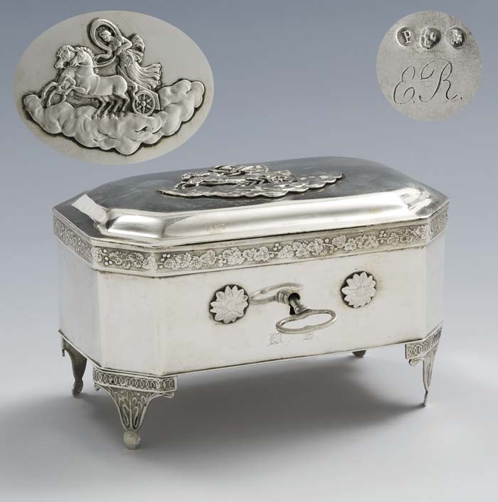 Biedermeier-Zuckerdose.