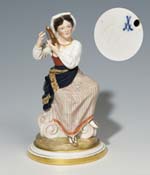 Jugendstil-Figur.