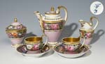 Biedermeier-Kaffeeservice.