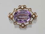 Amethyst-Brosche.
