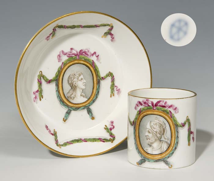 Louis XVI-Tasse, Untertasse.