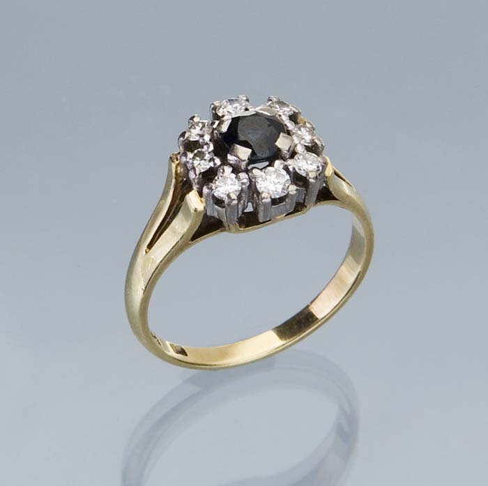 Brillant-Saphir-Ring.
