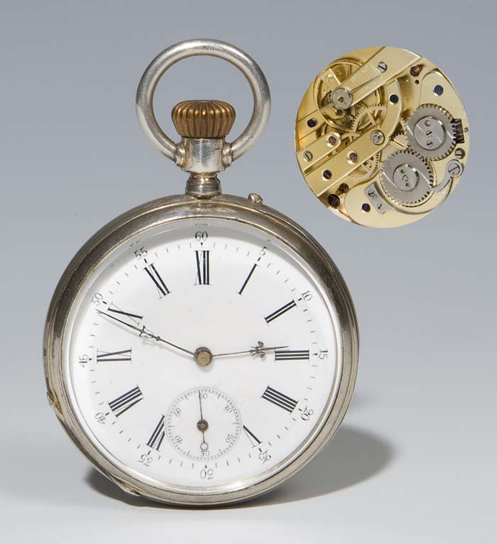 Silber-Taschenuhr.